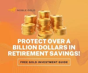 noble gold banner, billions protected retirement savings